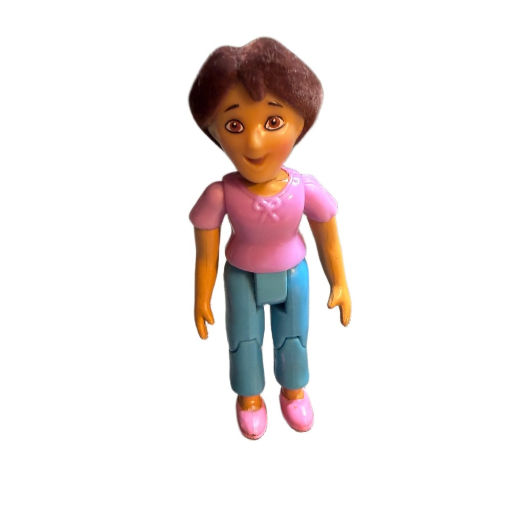 Fisher Price Dora the Explorer Mami Figure Pink Top Blue Pants 4" Doll Vtg 2007